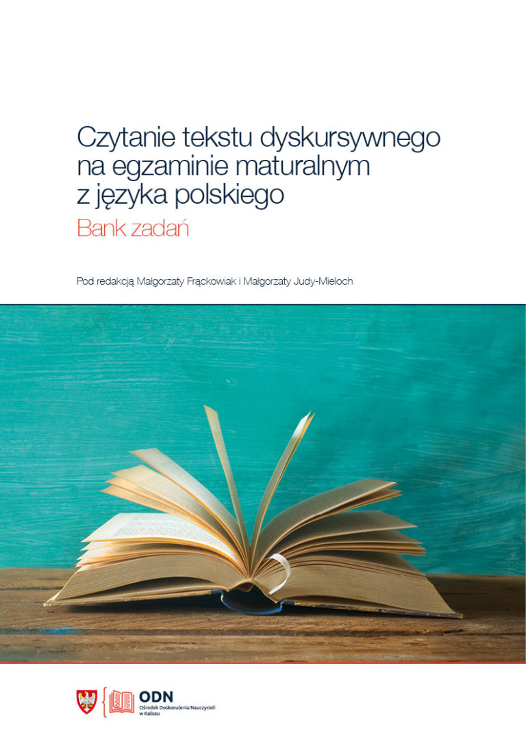 Zdjęcie przedstawia okładkę książki wydanej przez Ośrodek Doskonalenia Nauczycieli w Kaliszu