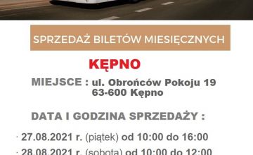 Sprzedaż biletów miesięcznych w Kępnie