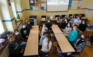 Uczniowie z grupy Erasmus+