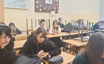 Spotkanie online grupy Erasmus+ ze szkołą partnerską z Norwegii