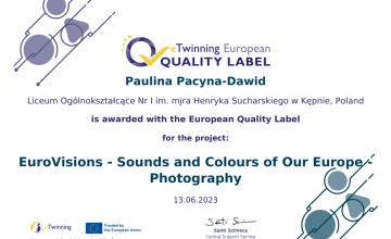 Certyfikat Europejskiej Odznaki Jakości eTwinning