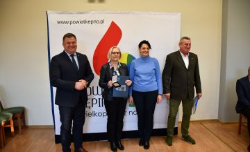 Wyróżnione osoby podczas uroczystości