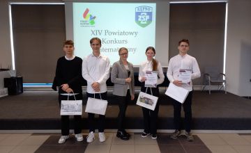 Sukces naszych uczniów w XIV Powiatowym Konkursie Matematycznym