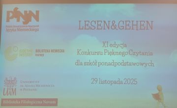 XI edycja Konkursu Pięknego Czytania w Języku Niemieckim "Lesen gehen"