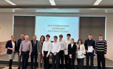 Sukces naszych uczniów w XVI Powiatowym Konkursie Matematycznym