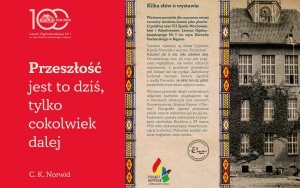 Tablica z historycznymi zdjęciami i rysunkami LO (1)